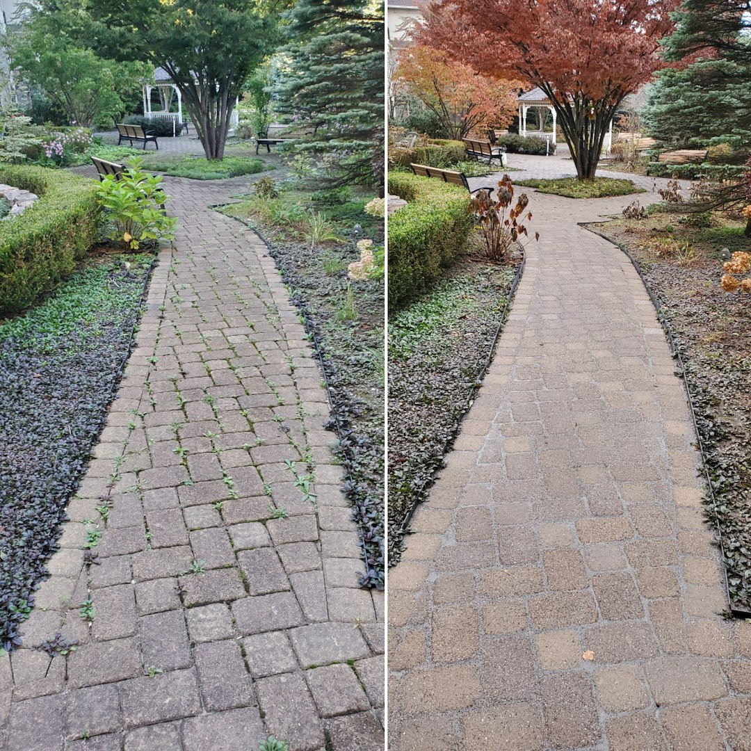 Patio Cleaning and Sidewalk Cleaning at an Apartment Complex in Lake Mohawk, NJ